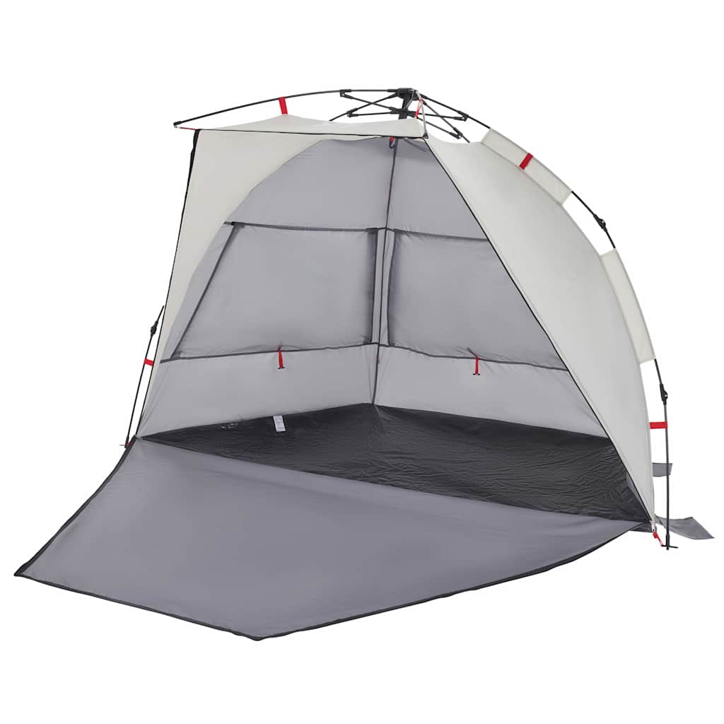 Tenda praia 2 pessoas libertação rápida impermeável cinzento