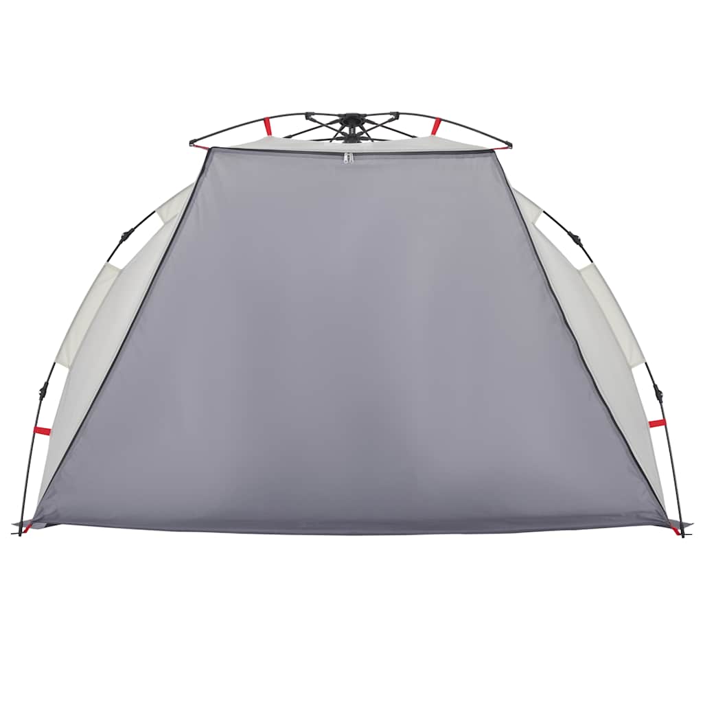 Tenda praia 2 pessoas libertação rápida impermeável cinzento