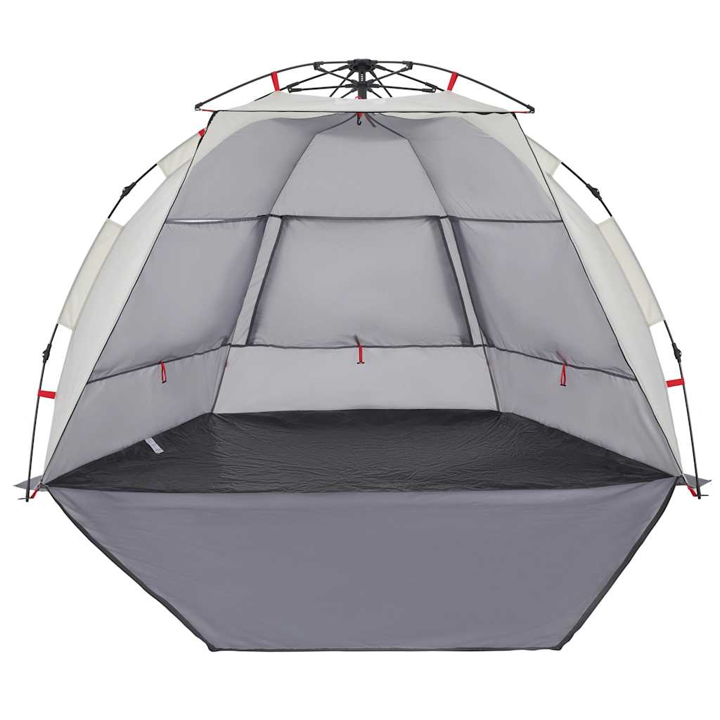 Tenda praia 2 pessoas libertação rápida impermeável cinzento