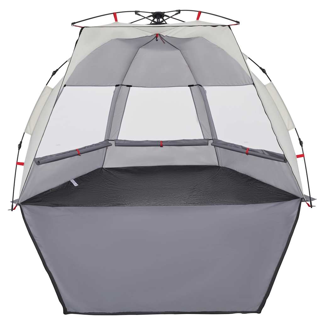 Tenda praia 2 pessoas libertação rápida impermeável cinzento