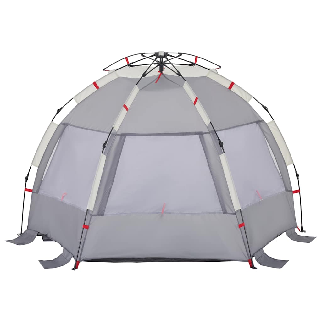 Tenda praia 2 pessoas libertação rápida impermeável cinzento