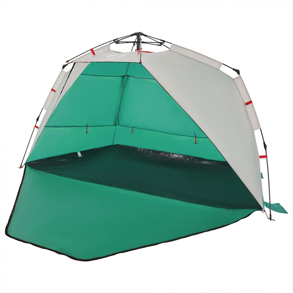 Tenda praia 3 pessoas libertação rápida impermeável verde mar