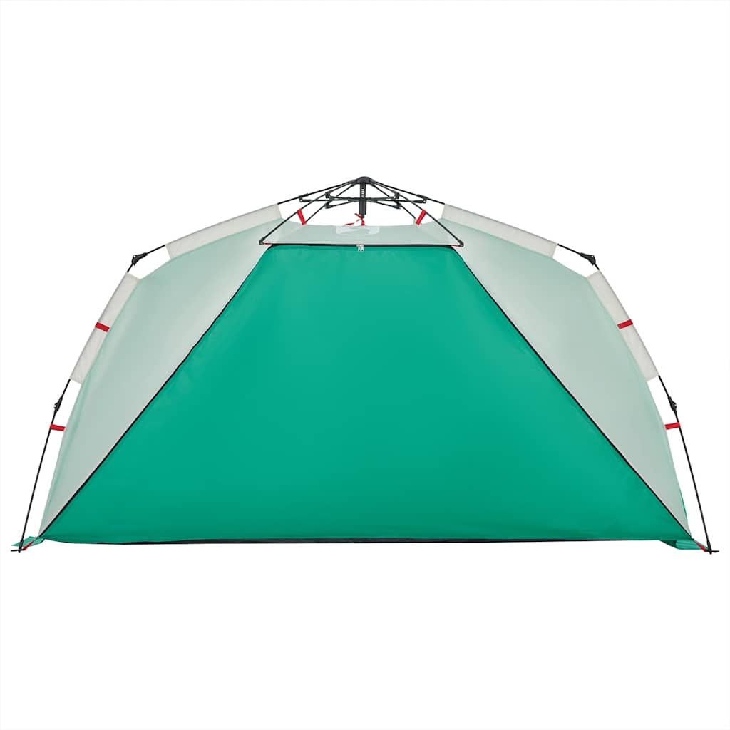 Tenda praia 3 pessoas libertação rápida impermeável verde mar