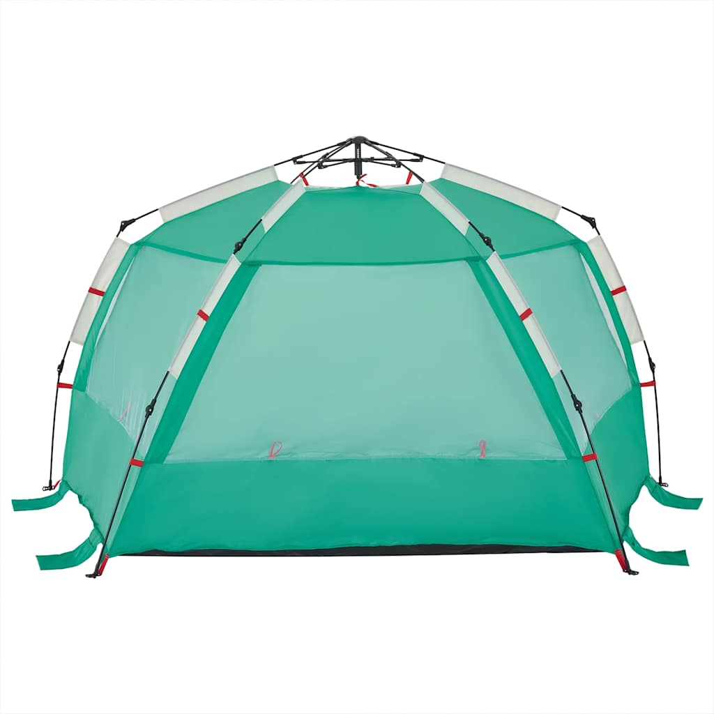 Tenda praia 3 pessoas libertação rápida impermeável verde mar