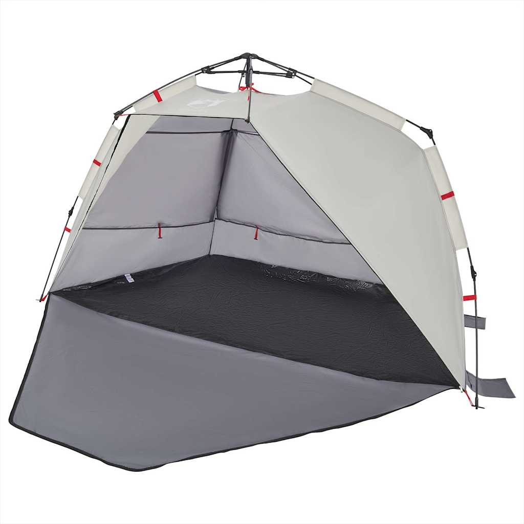 Tenda praia 3 pessoas libertação rápida impermeável cinzento