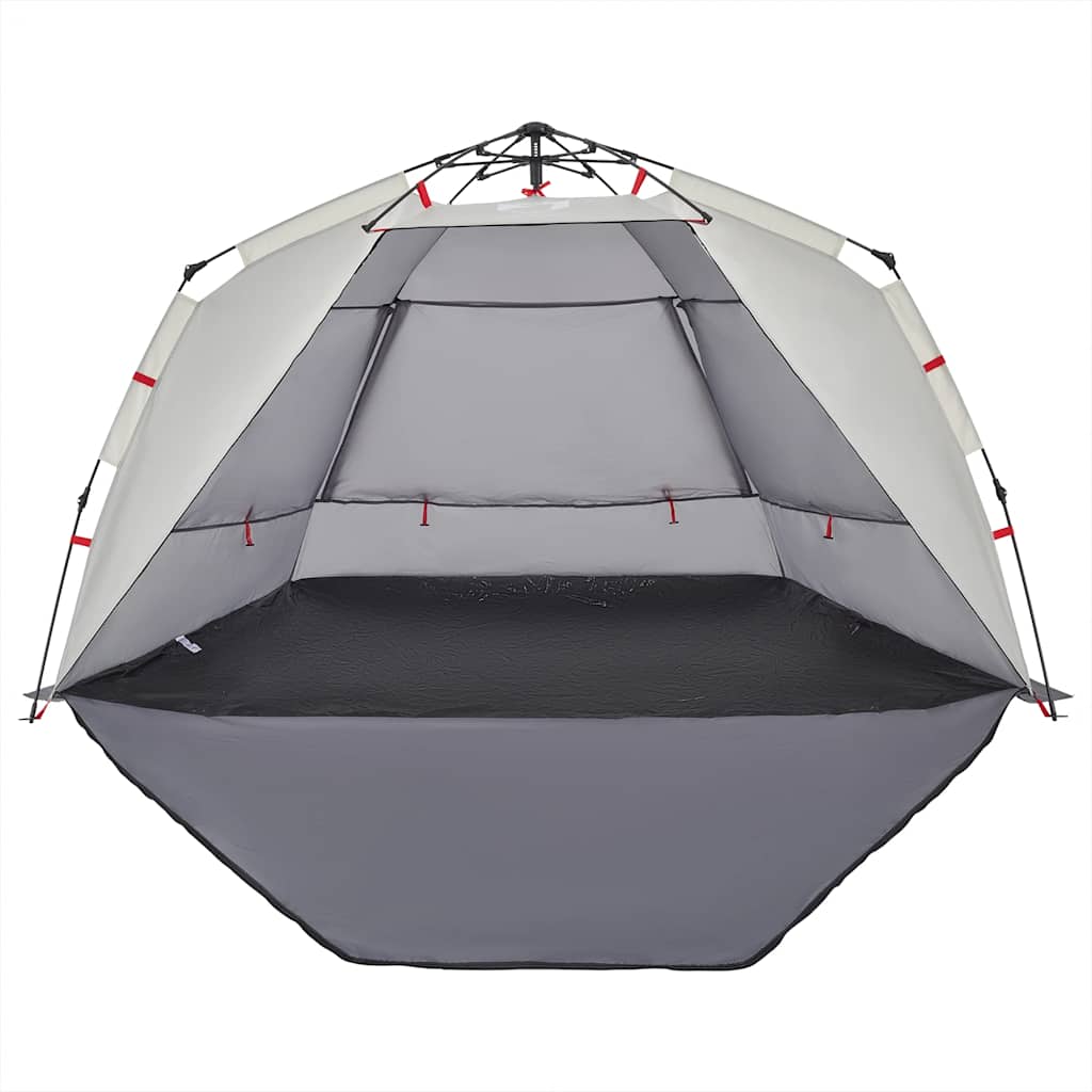 Tenda praia 3 pessoas libertação rápida impermeável cinzento