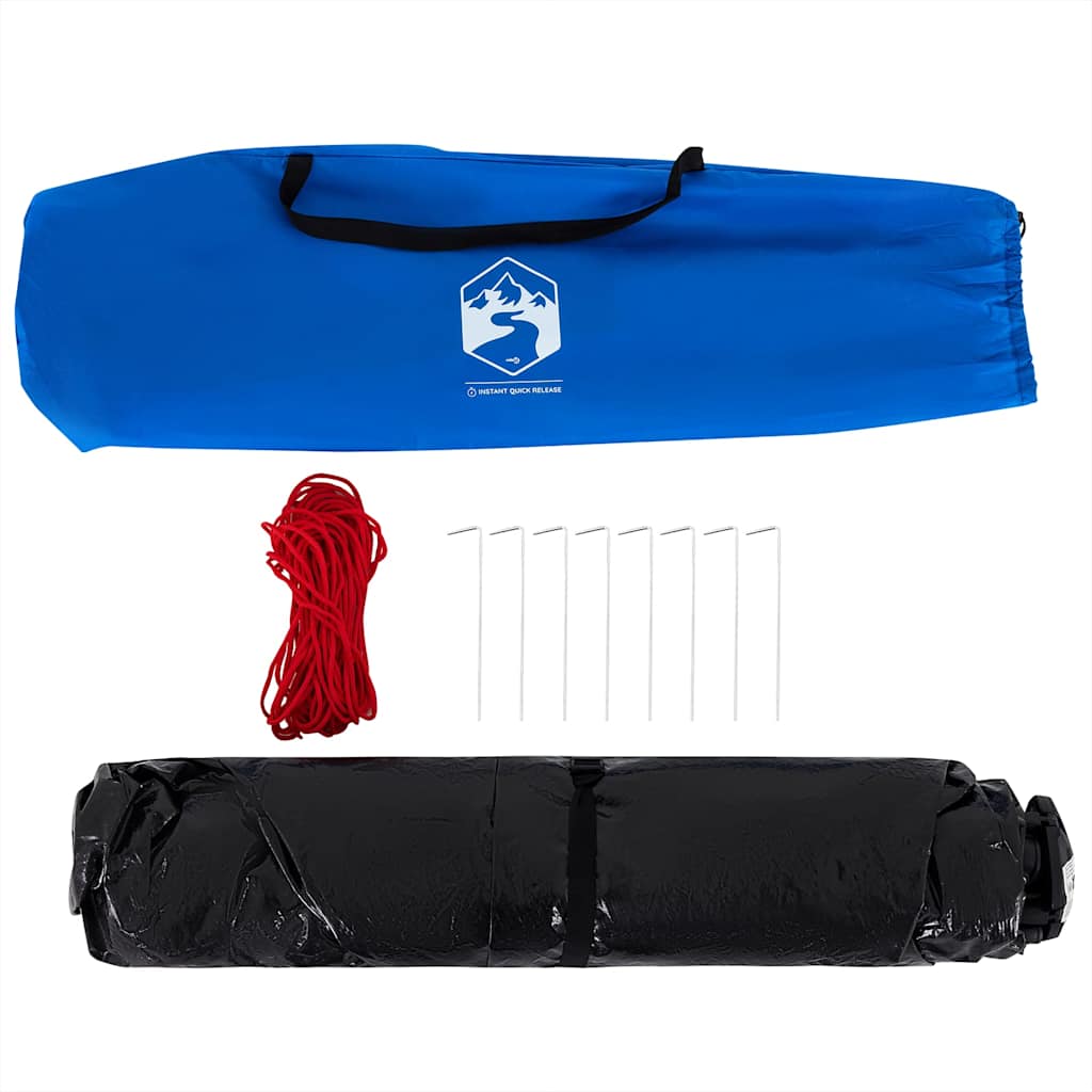Tenda praia 3 pessoas libertação rápida impermeável azul ciano