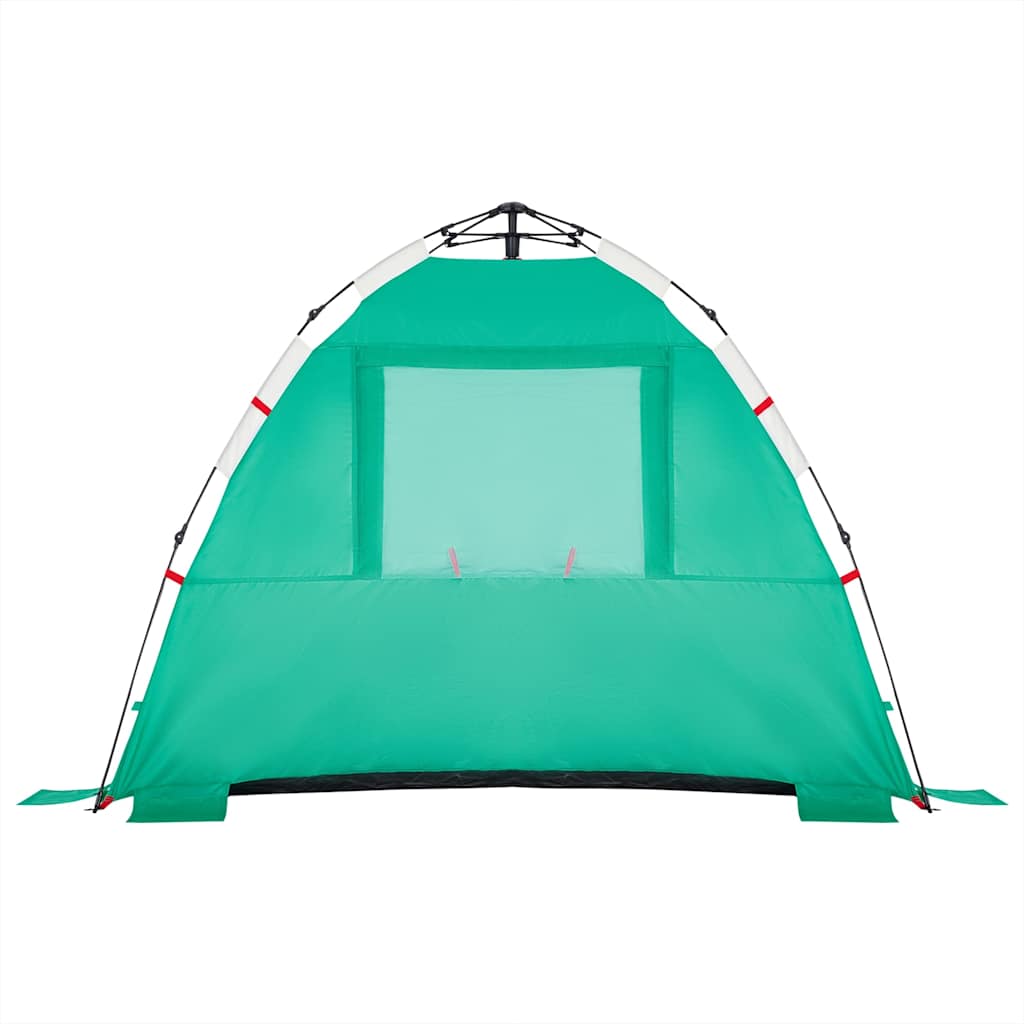 Tenda praia 3 pessoas libertação rápida impermeável verde mar