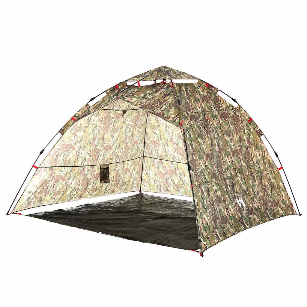 Tenda de campismo para 4 pessoas libertação rápida camuflagem