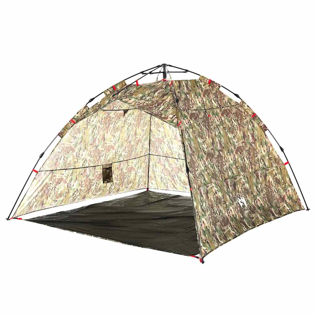 Tenda de campismo para 4 pessoas libertação rápida camuflagem