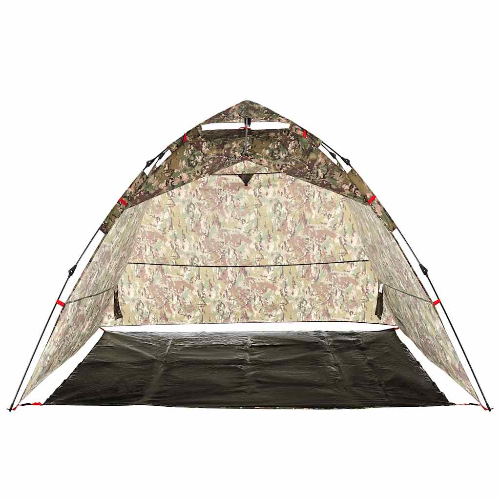 Tenda de campismo para 4 pessoas libertação rápida camuflagem