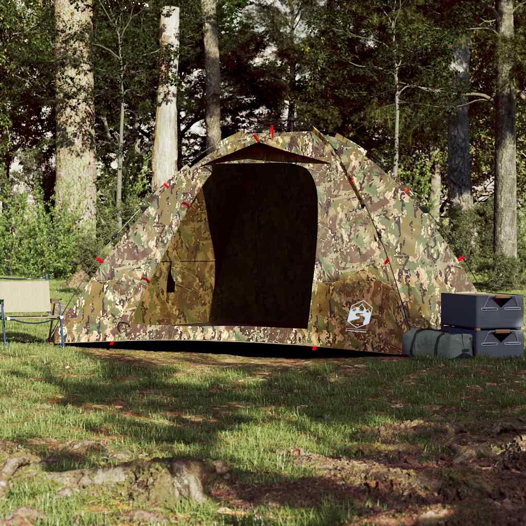 Tenda de campismo para 4 pessoas libertação rápida camuflagem