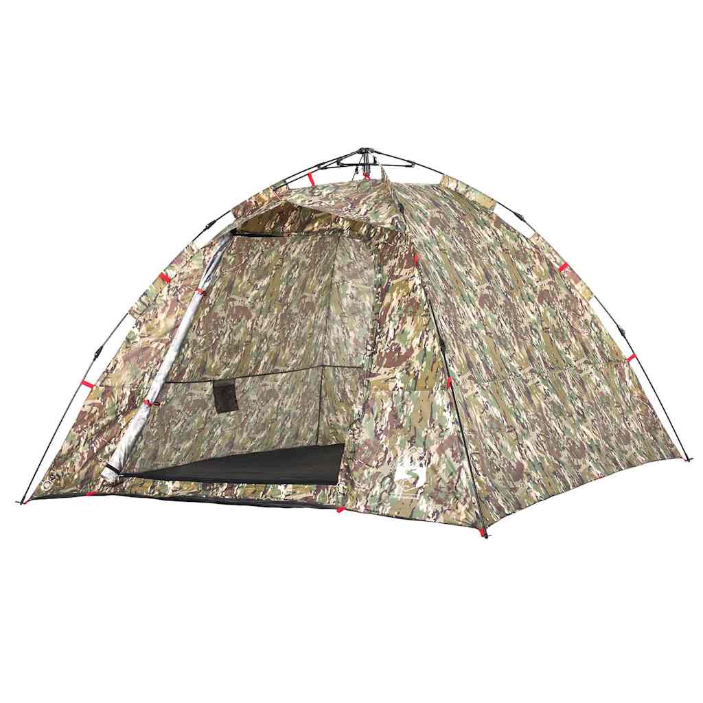 Tenda de campismo para 4 pessoas libertação rápida camuflagem