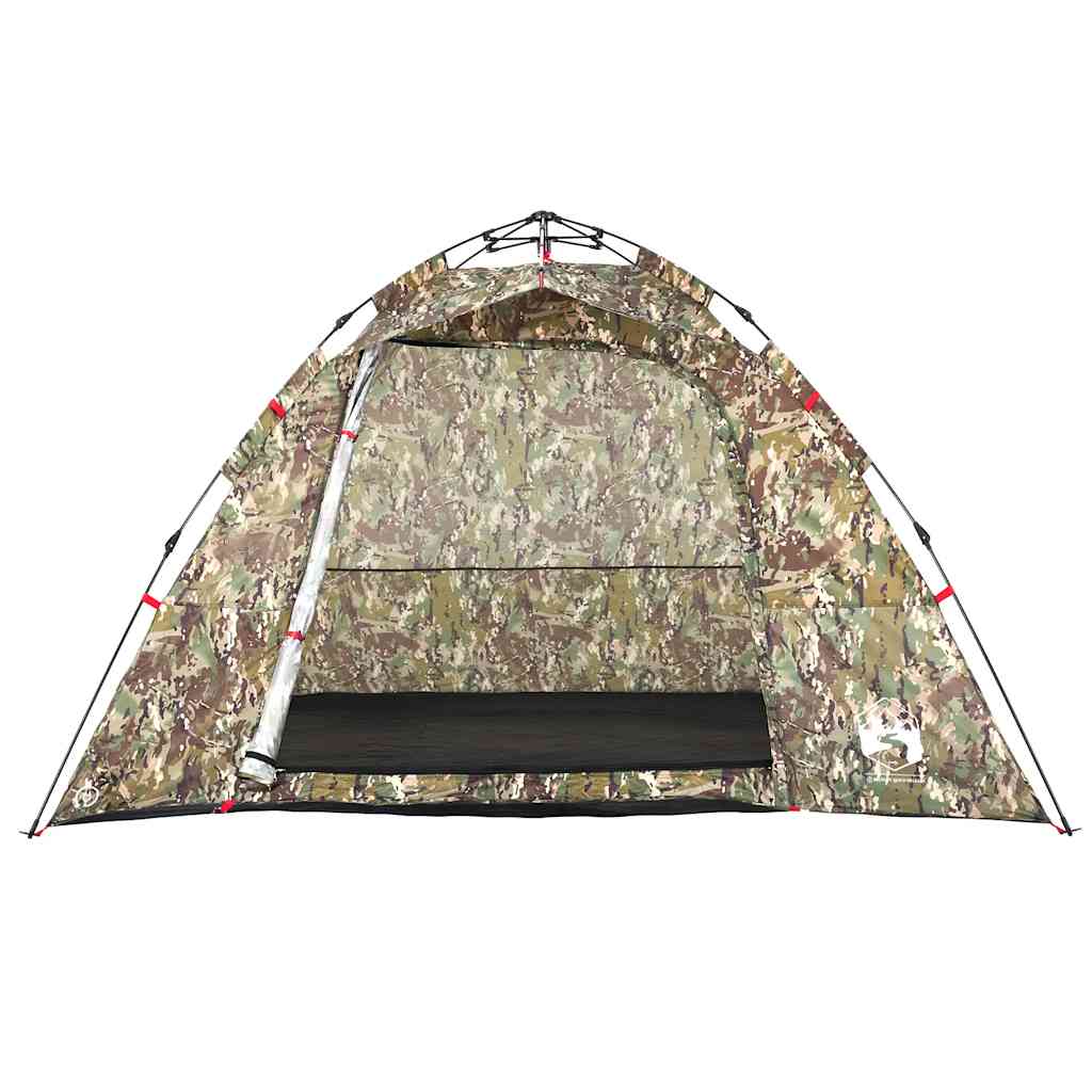 Tenda de campismo para 4 pessoas libertação rápida camuflagem