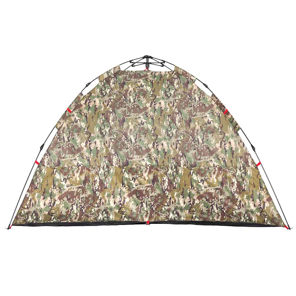Tenda de campismo para 4 pessoas libertação rápida camuflagem