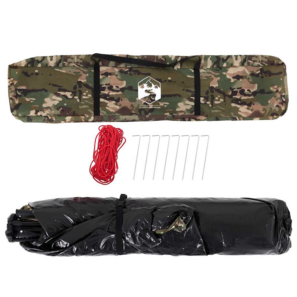 Tenda de campismo para 4 pessoas libertação rápida camuflagem