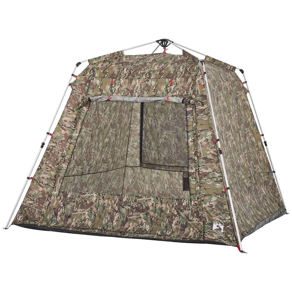 Tenda de campismo para 4 pessoas libertação rápida camuflagem
