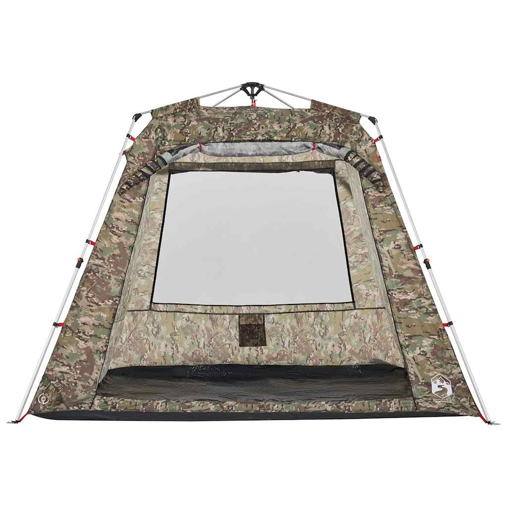 Tenda de campismo para 4 pessoas libertação rápida camuflagem
