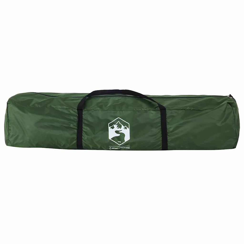 Tenda de campismo cabana para 4 pessoas libertação rápida verde