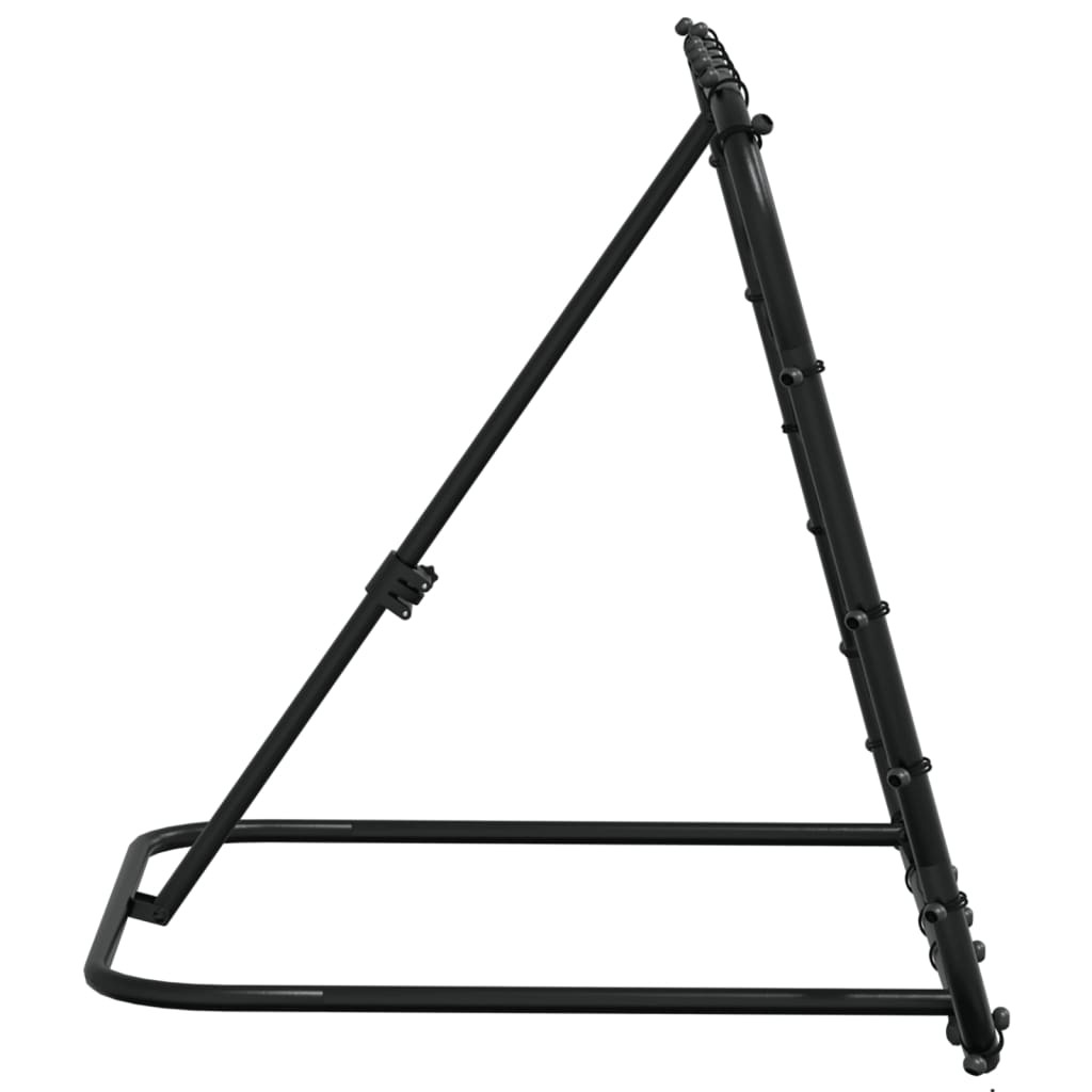 Rede de ressalto de futebol ajustável 84x73x60-80 cm aço preto