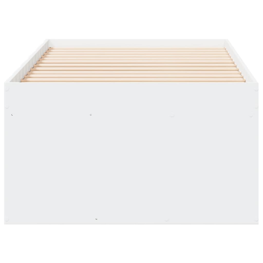 Sofá-cama com gavetas sem colchão 75x190 cm branco