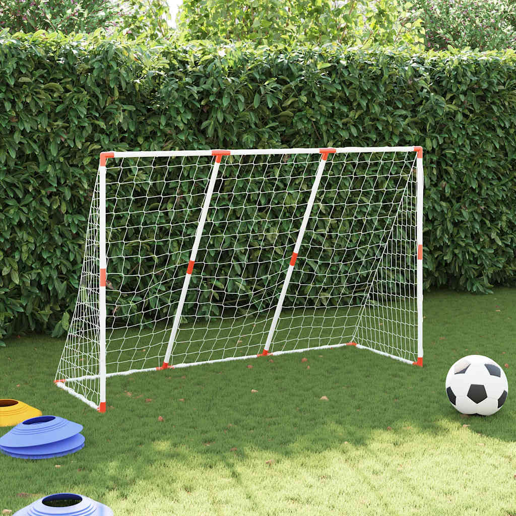 Baliza futebol infantil c/ bolas 2 em 1 184x64x124 branco