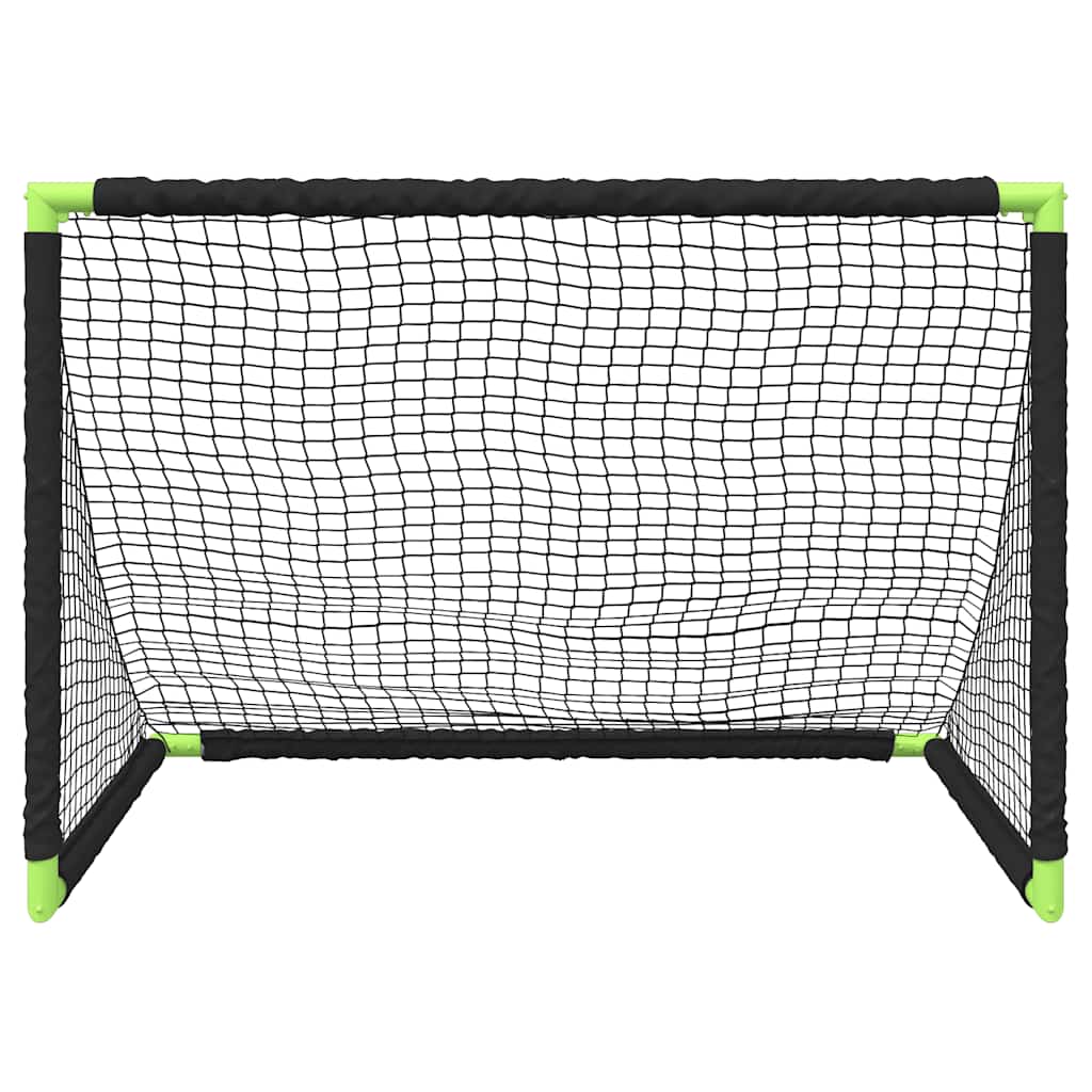 Baliza de futebol infantil dobrável 90x64x64 cm preto