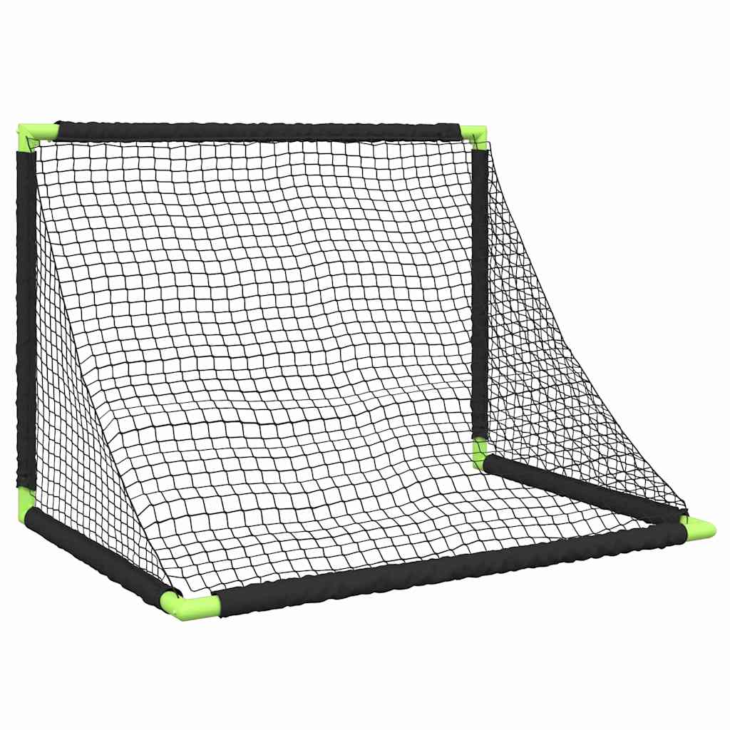 Baliza de futebol infantil dobrável 90x64x64 cm preto