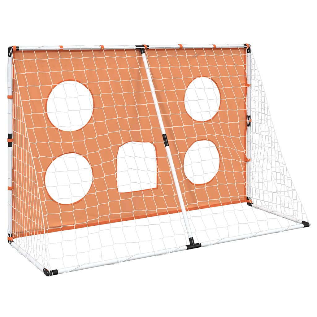 Baliza de futebol infantil com alvos e bola 182x62x118 cm