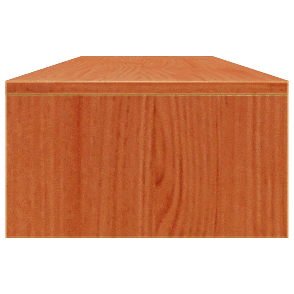 Suporte para monitor 100x27x15 cm pinho maciço castanho mel