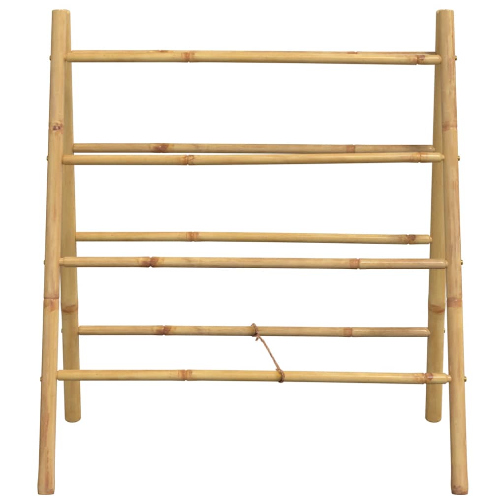 Toalheiro de escada duplo com 4 degraus 90x50x100 cm bambu