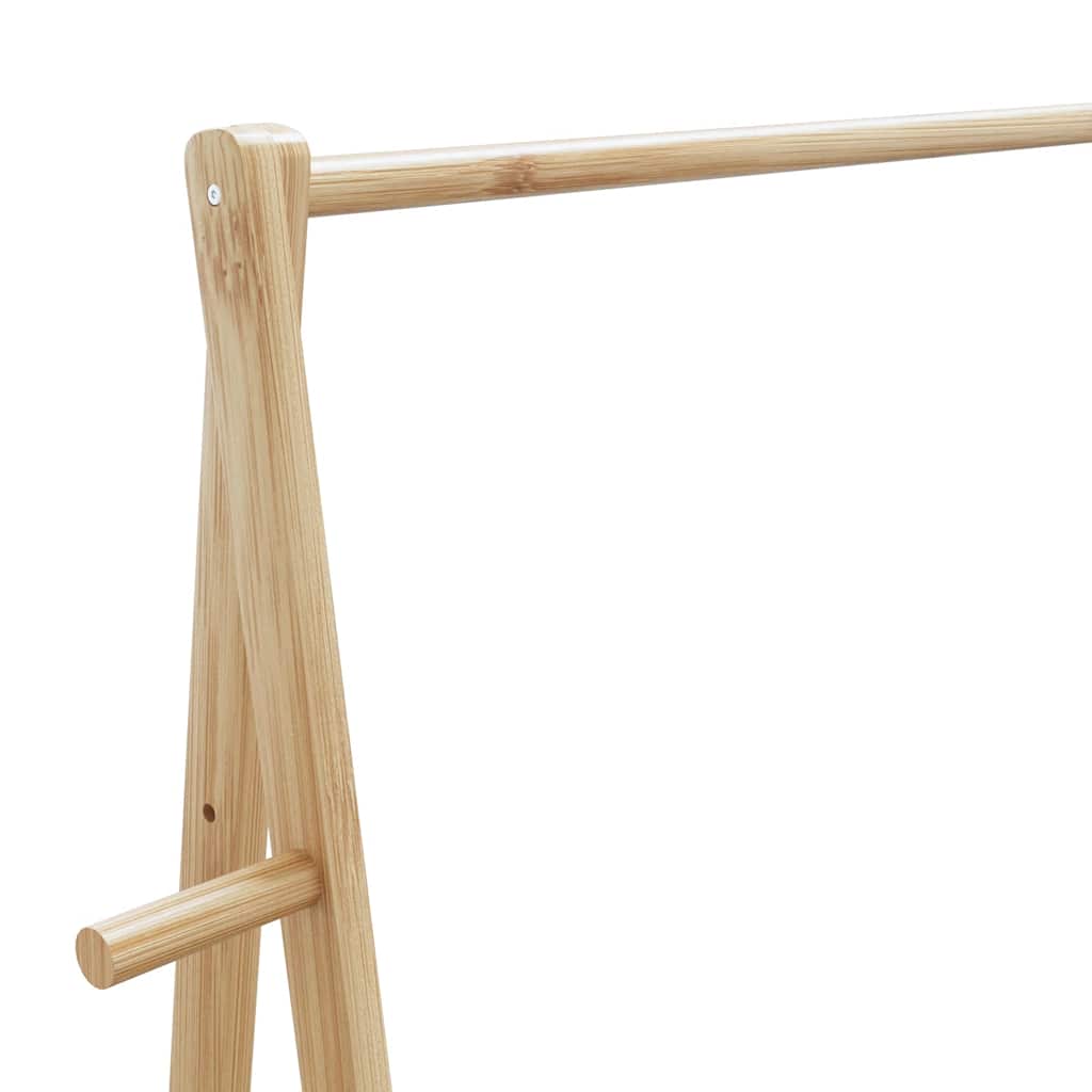 Roupeiro com prateleiras 96x45,5x150,5 cm bambu