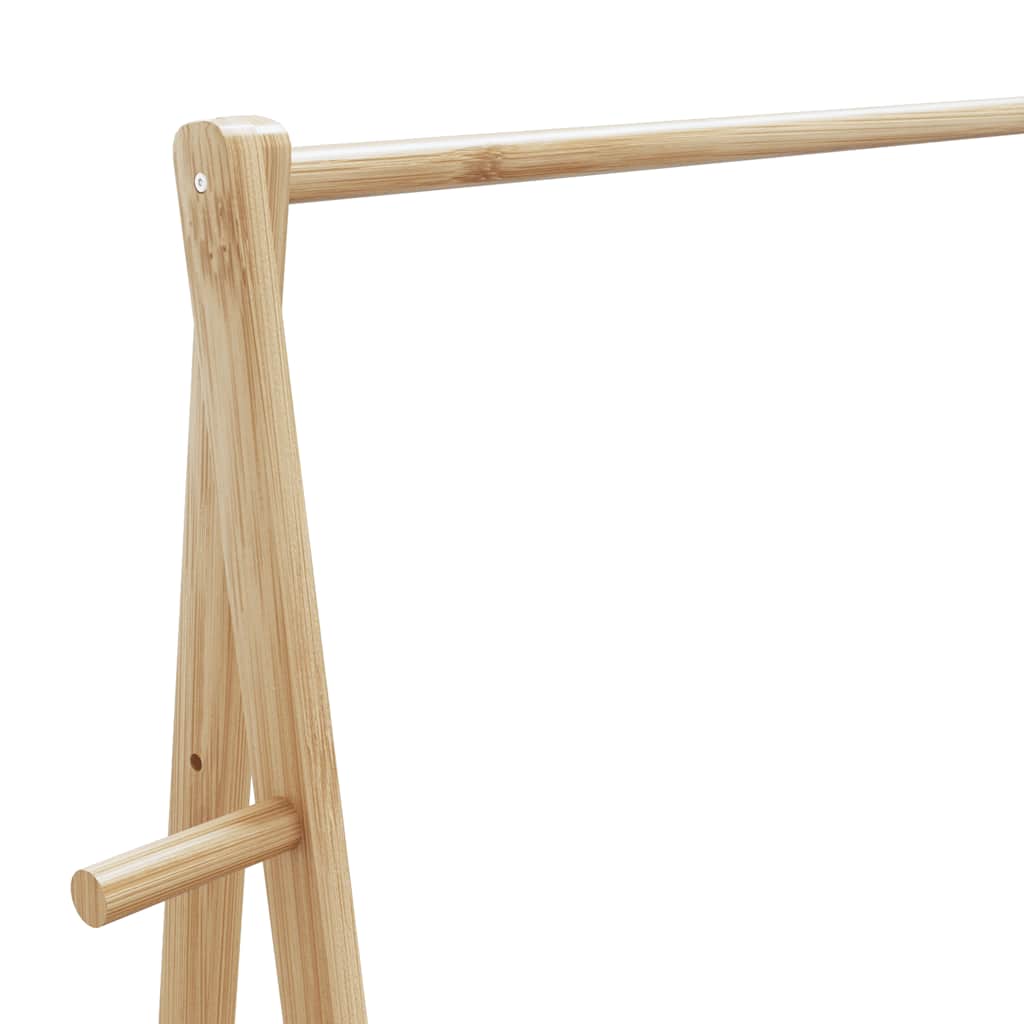 Roupeiro com prateleiras 132x45,5x150,5 cm bambu