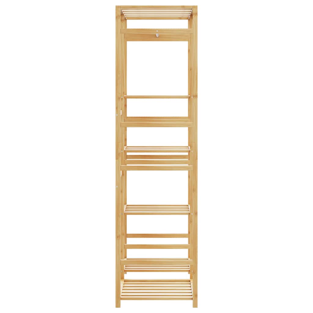 Roupeiro com prateleiras 100x50x184,5 cm bambu