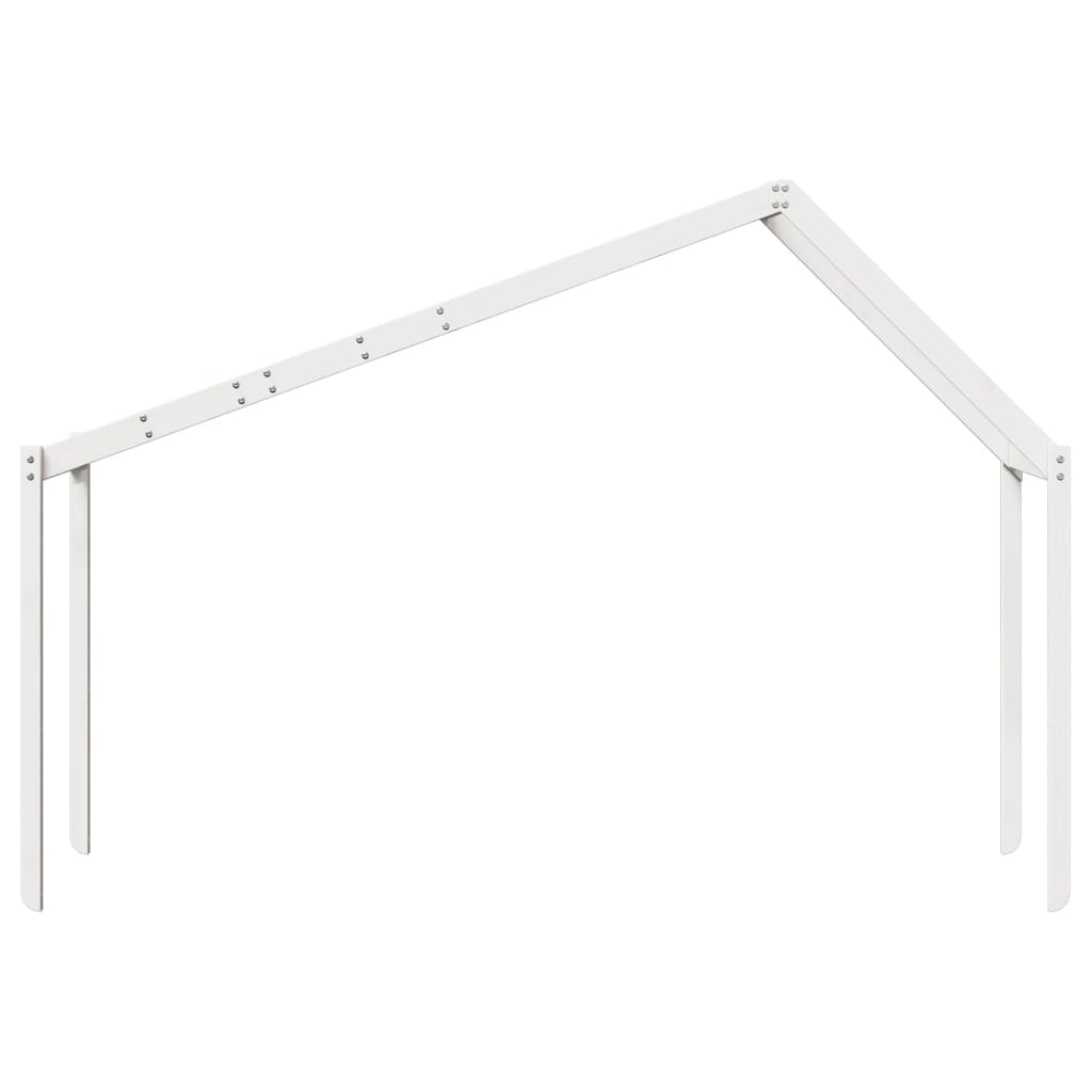 Telhado de cama infantil 213x85,5x144,5 cm pinho maciço branco