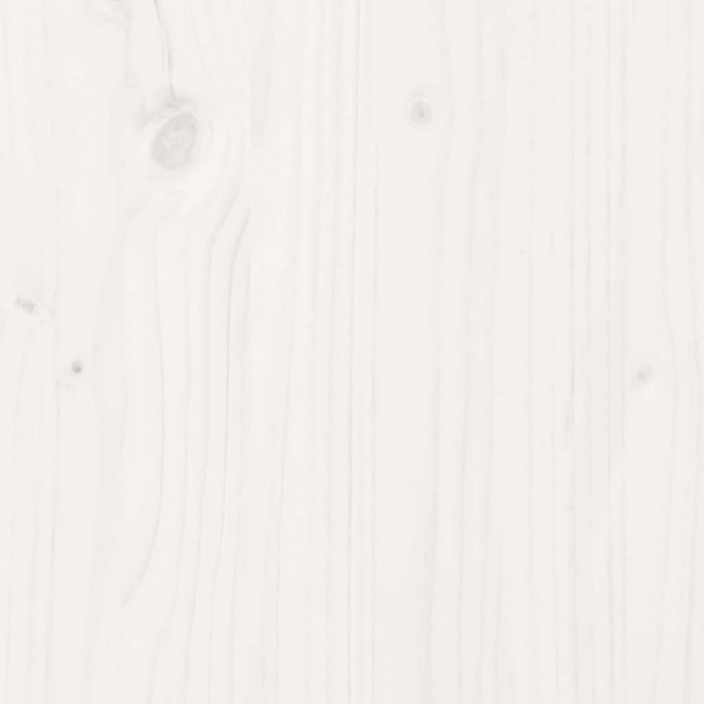 Cama infantil com telhado 80x160 cm pinho maciço branco