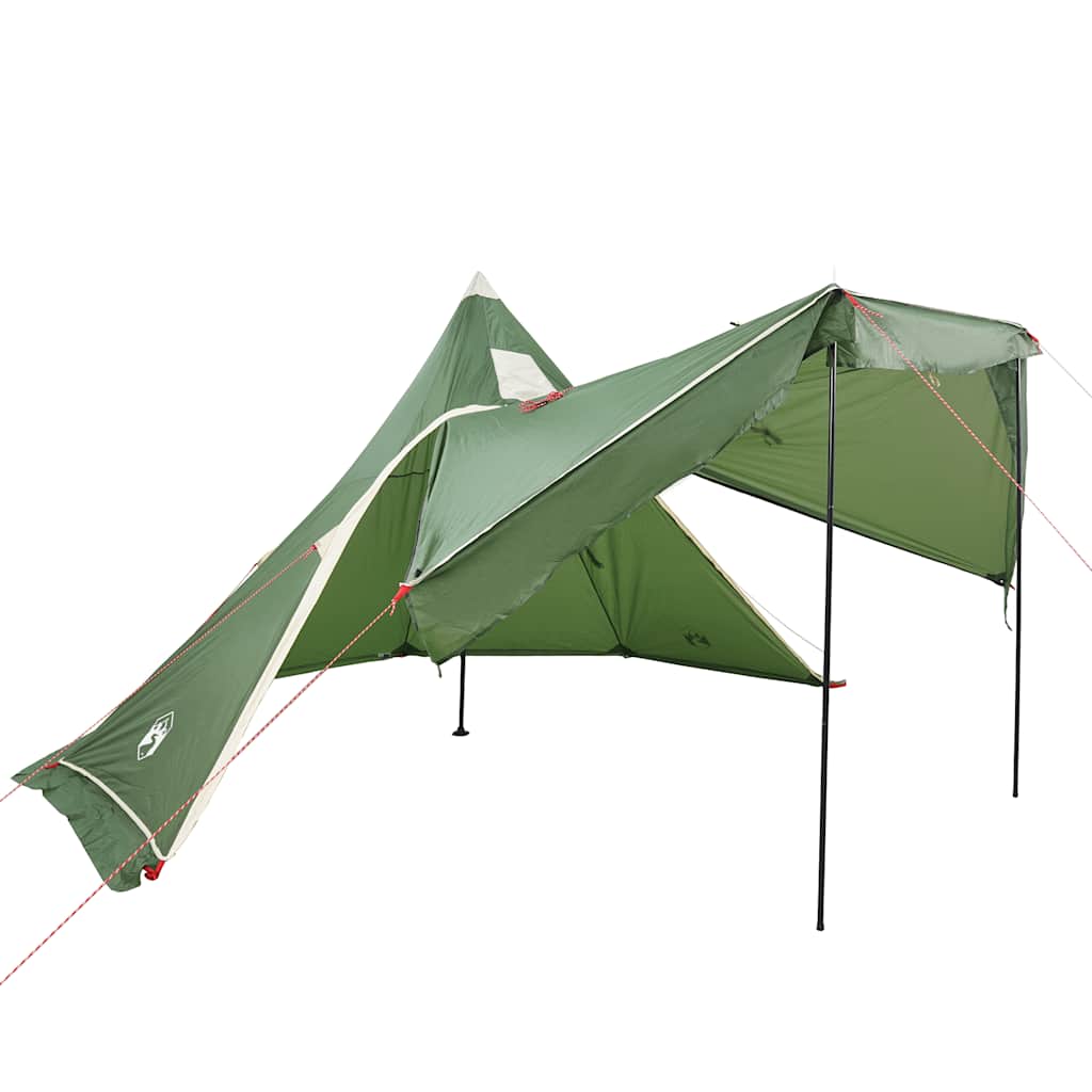 Tenda de campismo tipi para 5 pessoas impermeável verde