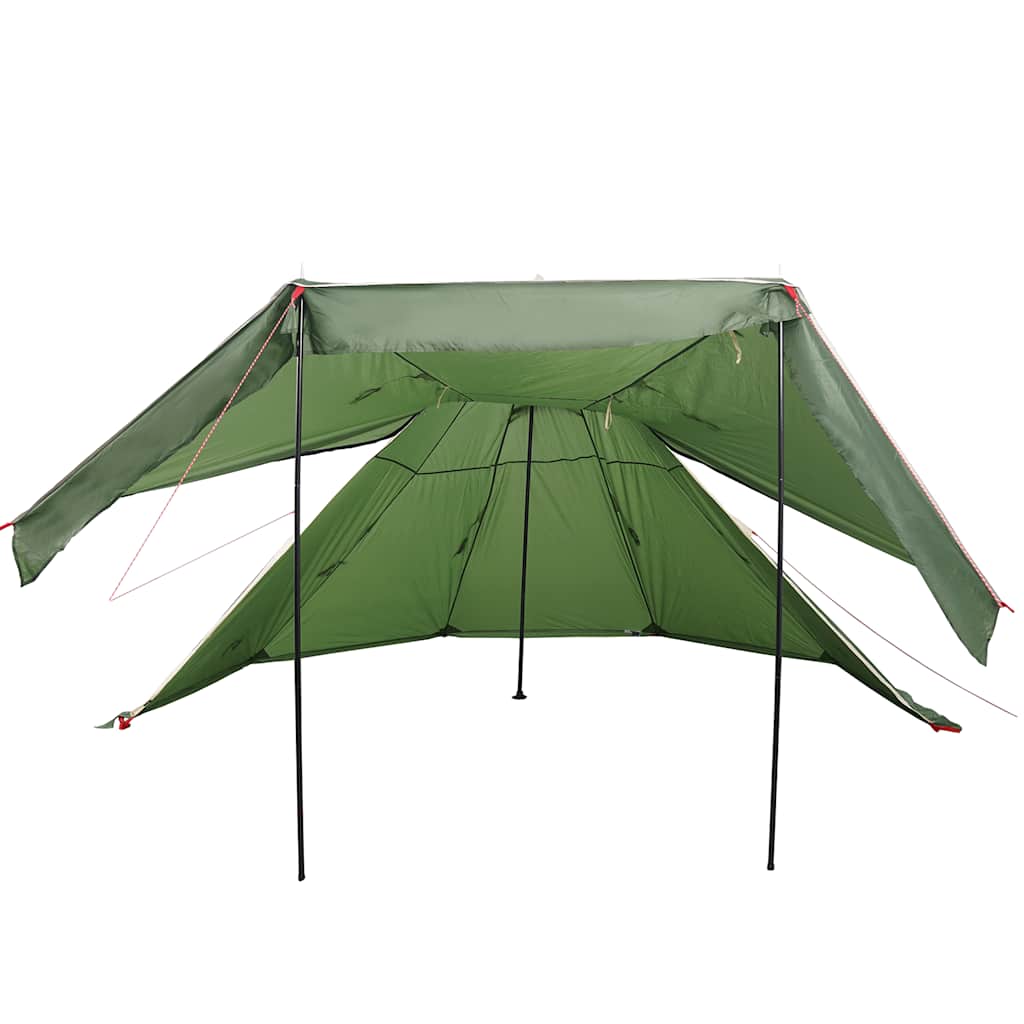 Tenda de campismo tipi para 5 pessoas impermeável verde