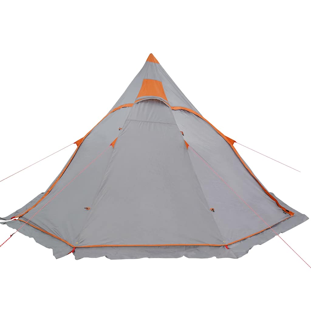 Tenda de campismo tipi para 5 pessoas impermeável cinzento