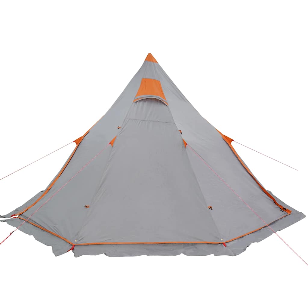 Tenda de campismo tipi para 5 pessoas impermeável cinzento