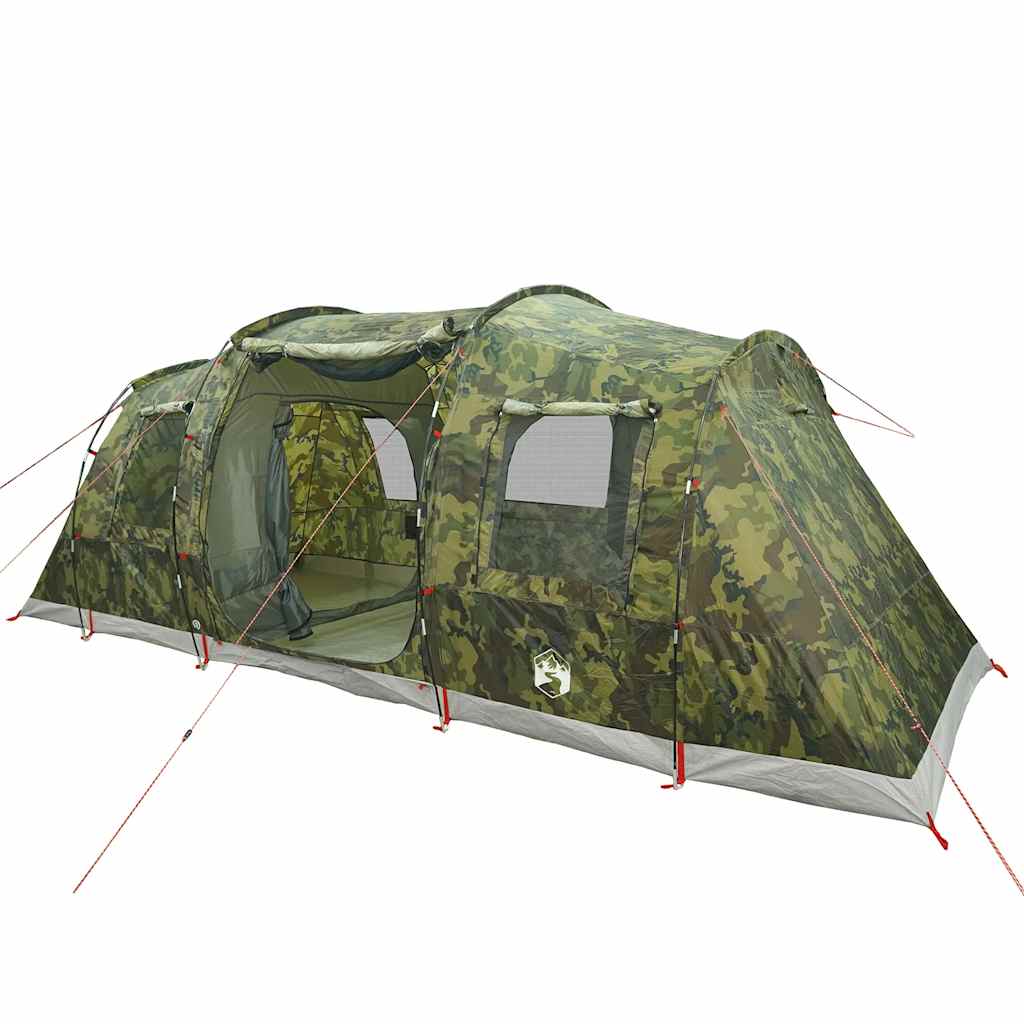 Tenda de campismo túnel para 4 pessoas impermeável camuflado