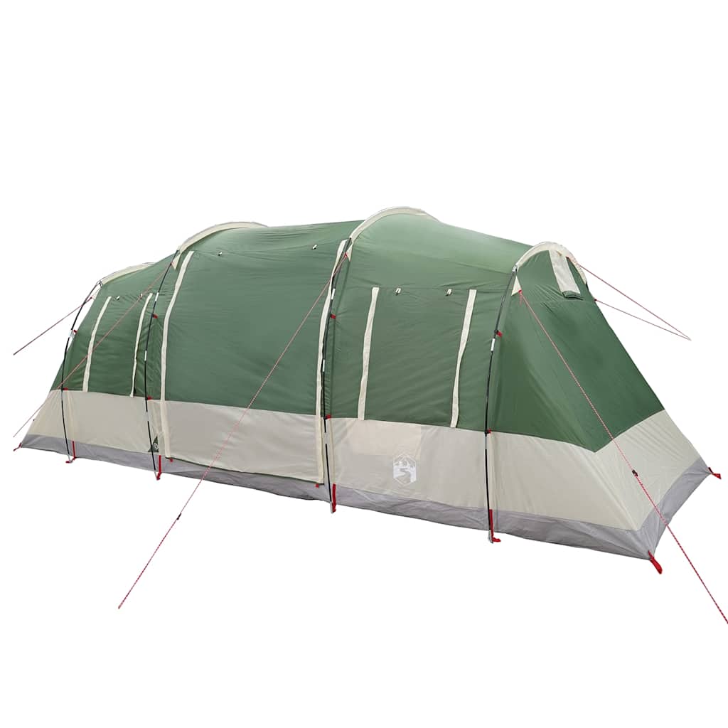 Tenda familiar túnel para 6 pessoas impermeável verde