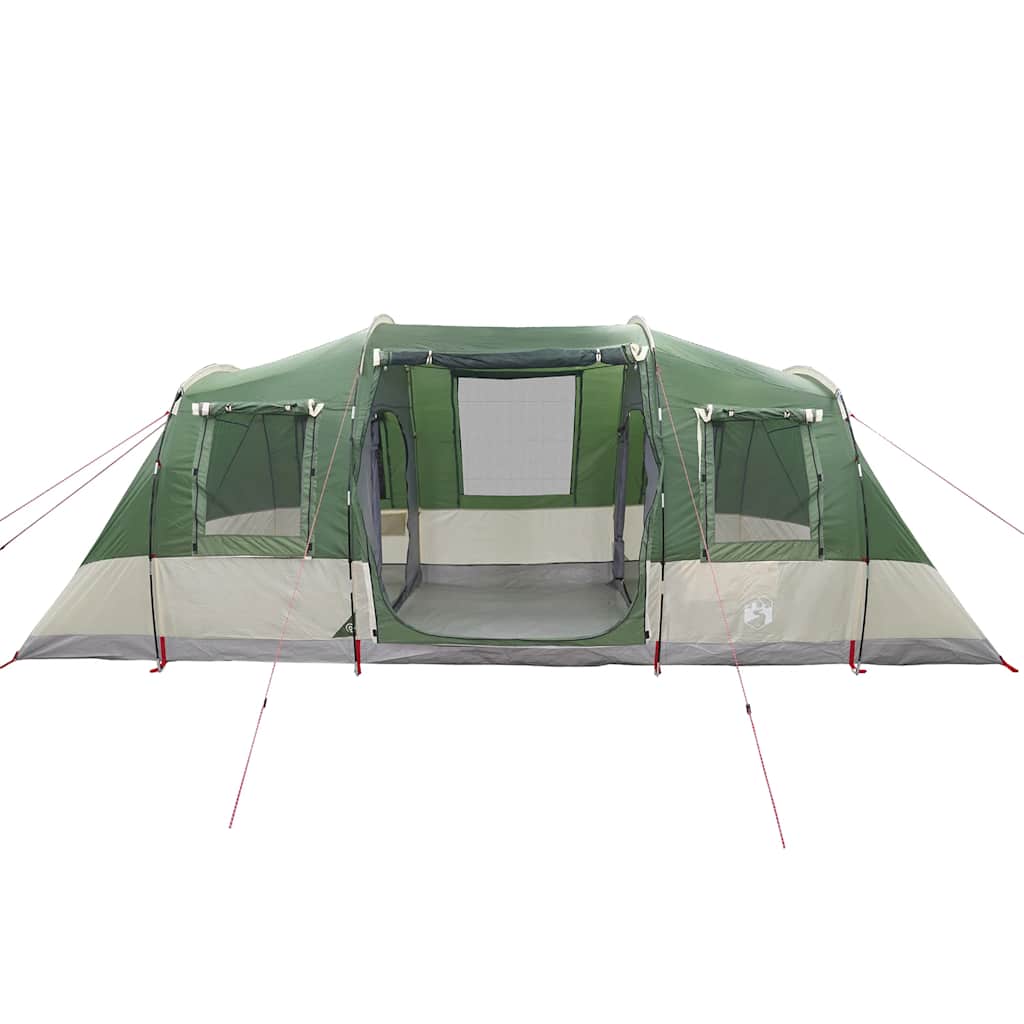 Tenda familiar túnel para 6 pessoas impermeável verde