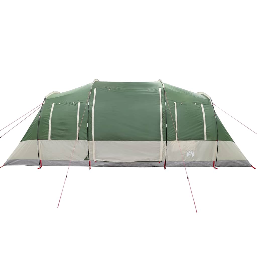 Tenda familiar túnel para 6 pessoas impermeável verde