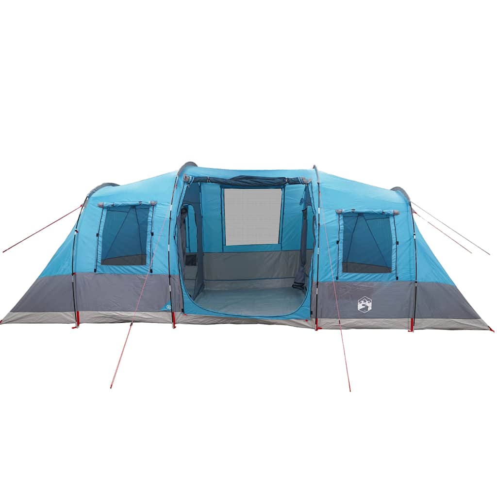 Tenda familiar túnel para 6 pessoas impermeável azul
