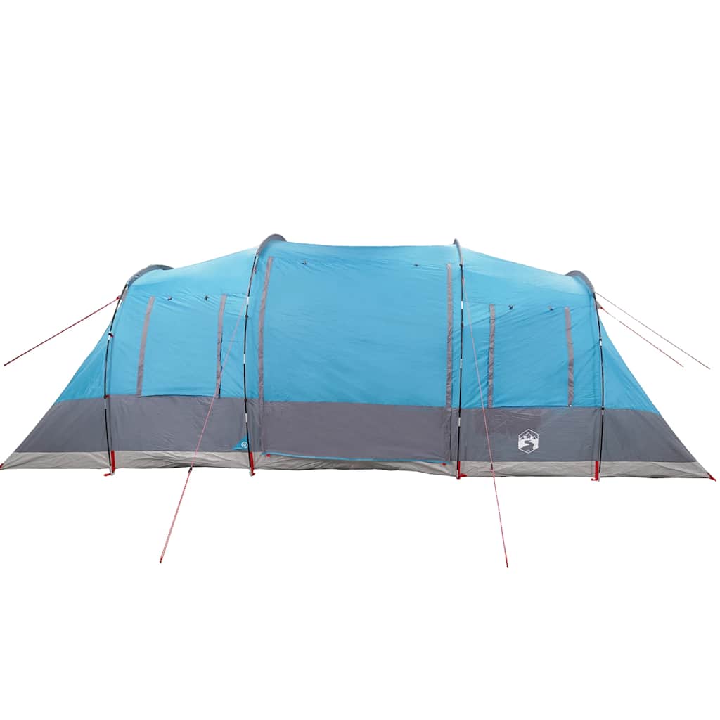 Tenda familiar túnel para 6 pessoas impermeável azul