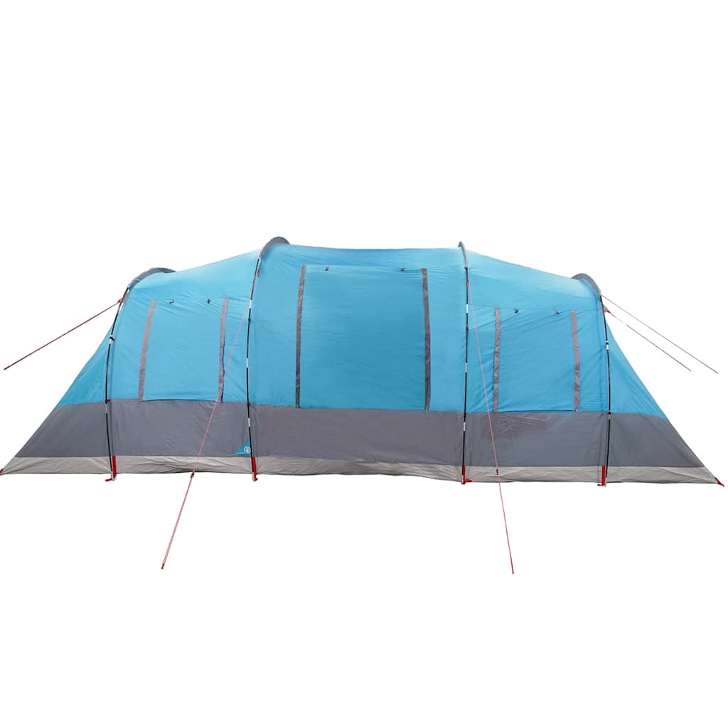 Tenda familiar túnel para 6 pessoas impermeável azul