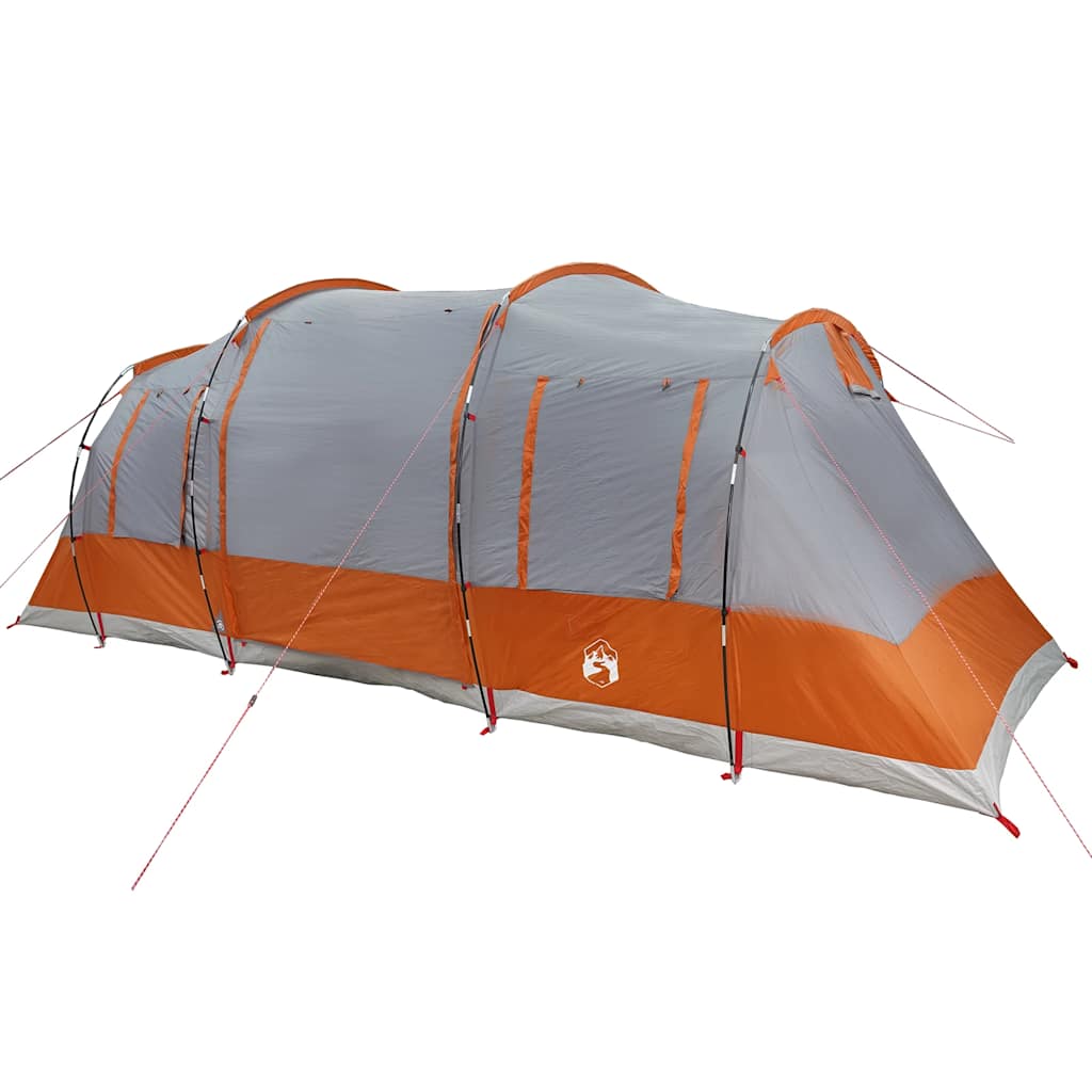 Tenda familiar túnel para 6 pessoas impermeável cinzento