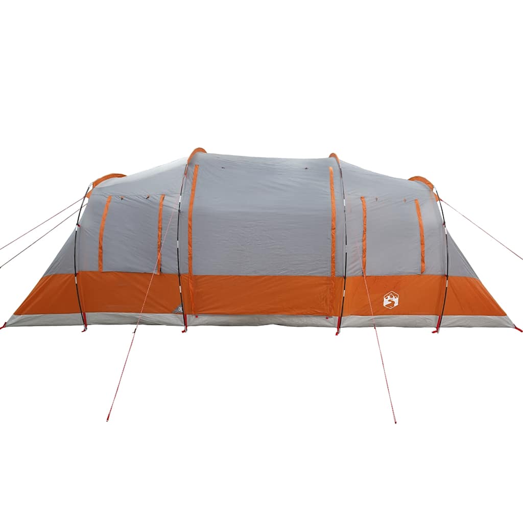 Tenda familiar túnel para 6 pessoas impermeável cinzento