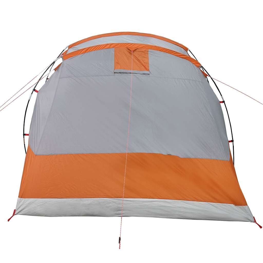 Tenda familiar túnel para 6 pessoas impermeável cinzento